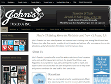 Tablet Screenshot of johnstuxedos.com